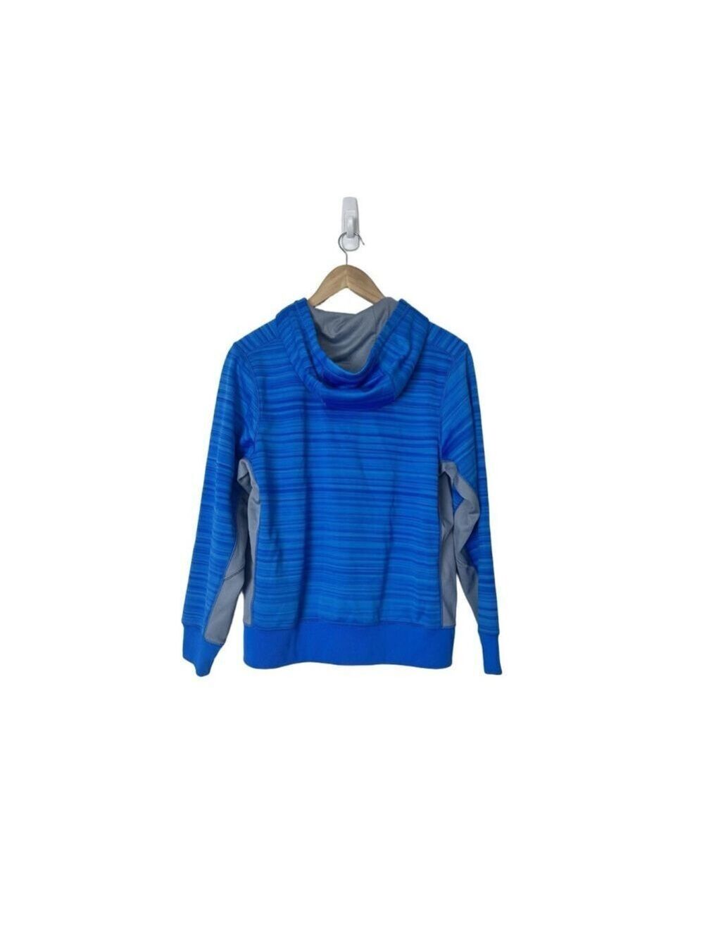 Nike Therma Fit Zip Front Hooded Sweatshirt Youth XL Blue Athleisure Sporty - Picture 2 of 9